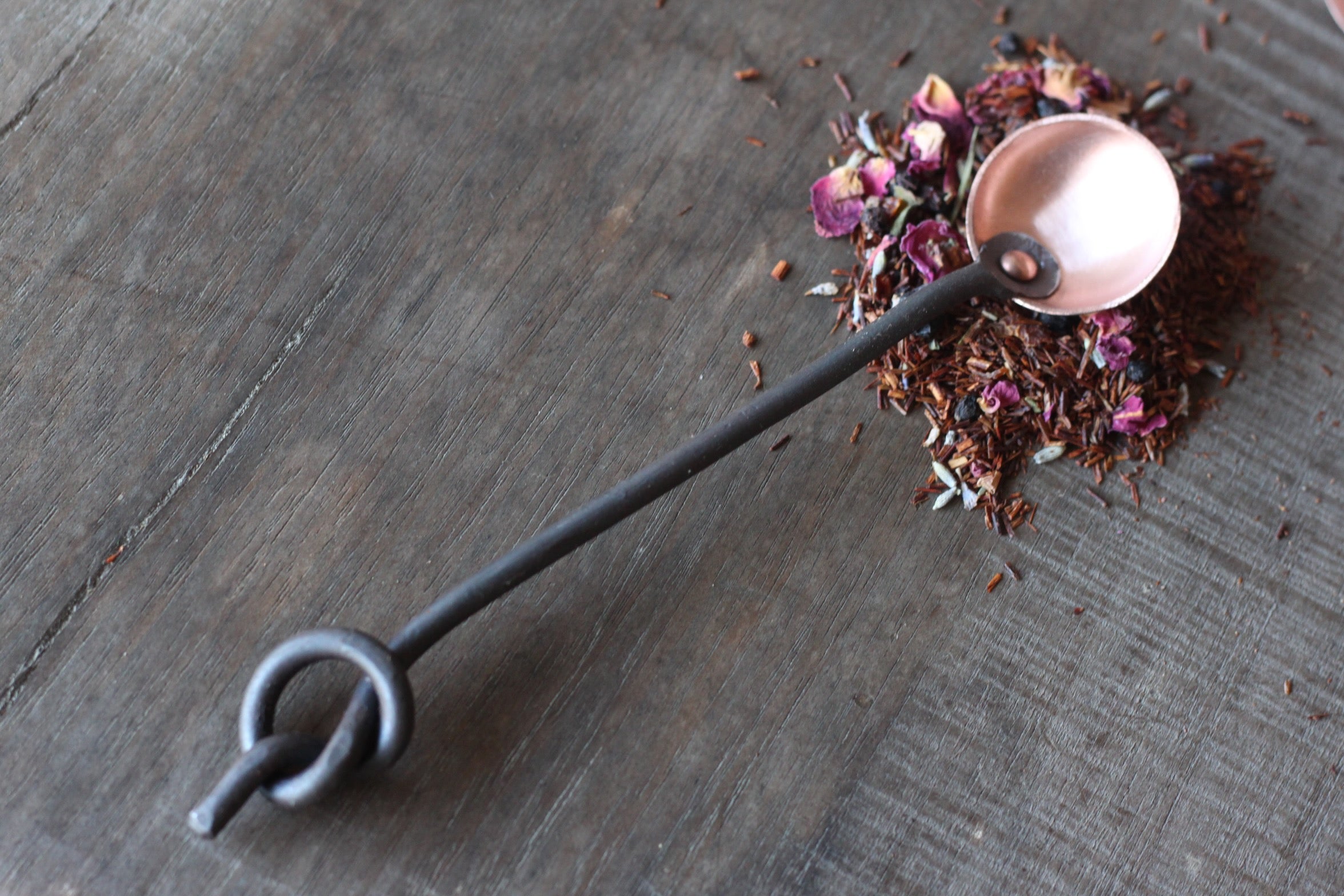 Premium Copper & Steel Teaspoons (1 Tsp) - Durable Tea & Coffee Measuring Spoons for Baking, Cooking & Cocktail Mixing