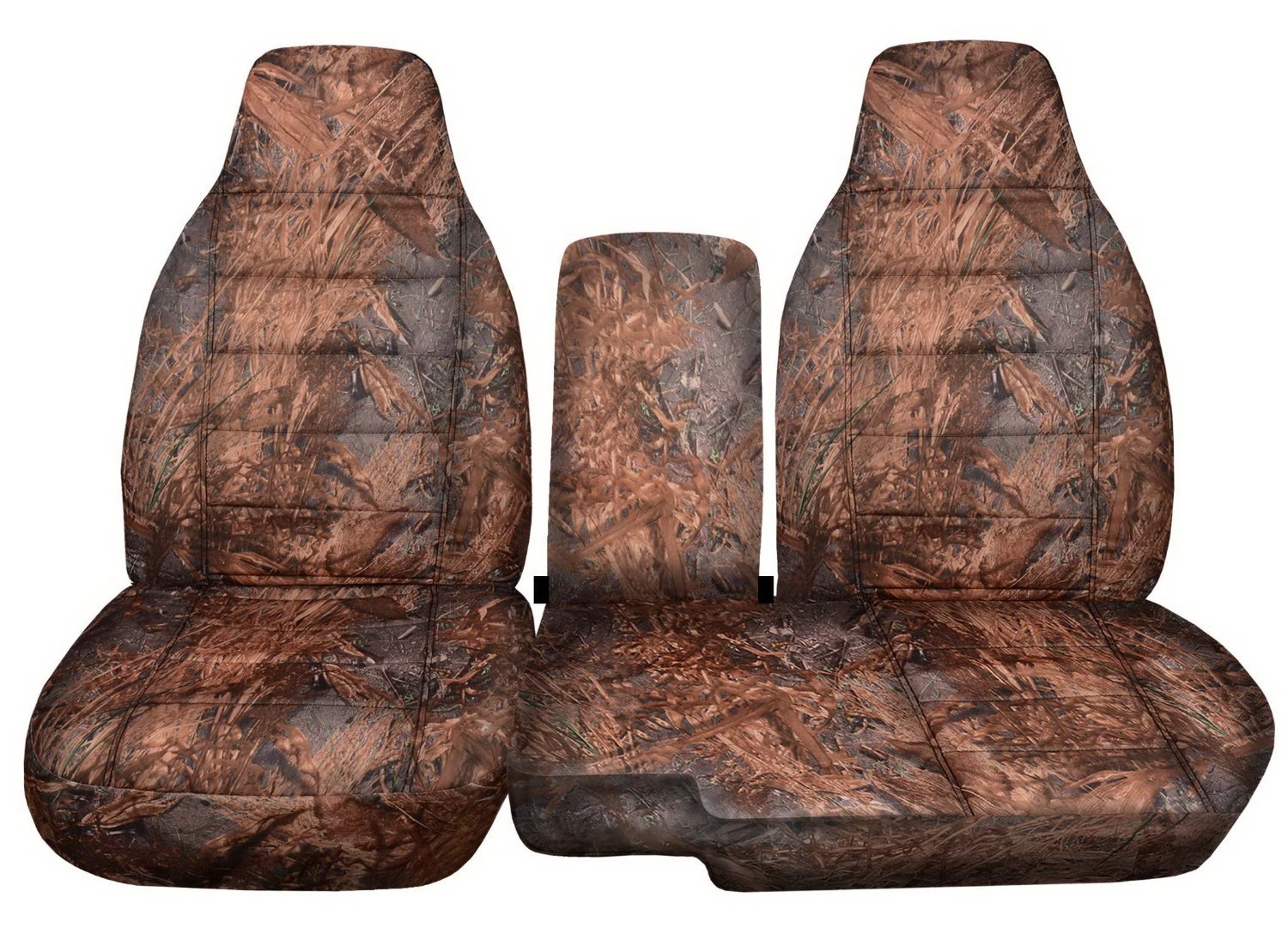 Ford Ranger & Mazda B-Series Camo Truck Seat Covers (2004-2012) - 60/40 Split Bench with Armrest Cover - 16 Reeds Camouflage Prints - Durable Fit & Protection for Hunting, Off-Roading & Outdoor Adventures
