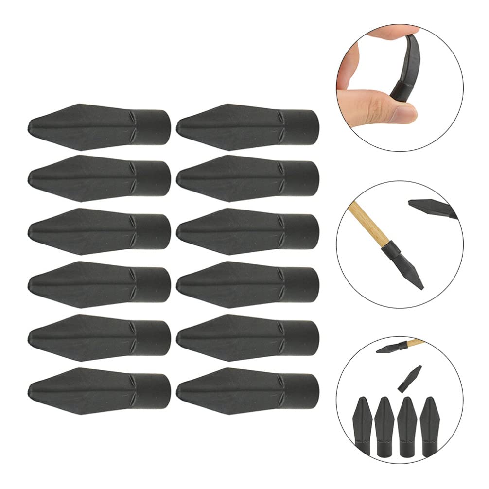 BESPORTBLE Rubber Arrowheads for Archery Practice - Hunting Game Broadhead Replacements for Kids & Children - Perfect for Outdoor Shooting Games and Exercise Accessories