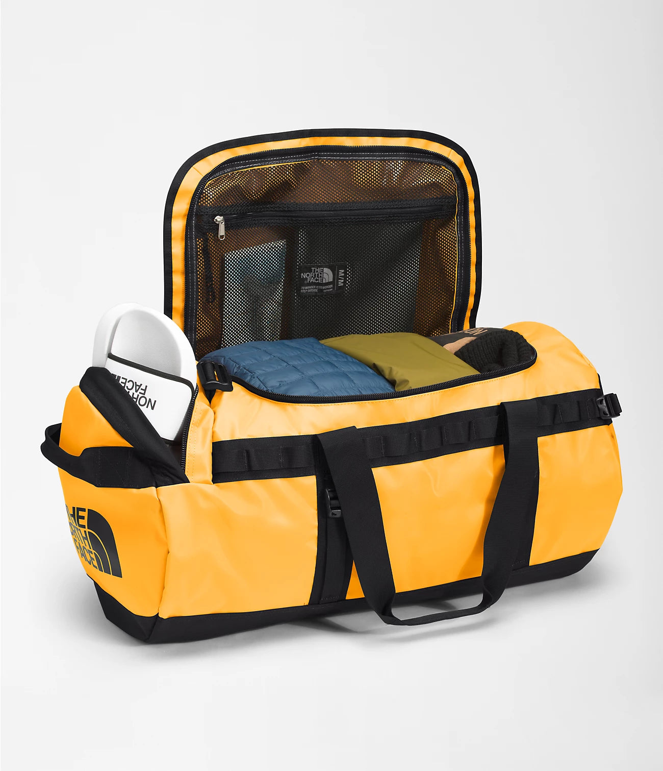 Base Camp Duffel Bag M 71L - Durable Travel Duffel for Camping, Hiking & Outdoor Adventures - NF0A52SA Past Season - Perfect for Gear Storage & Weekend Getaways