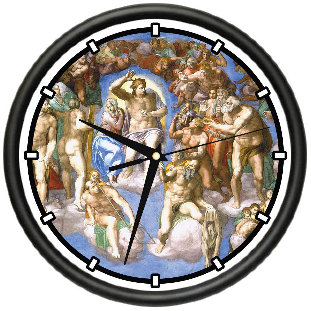 SignMission Last Judgement Design Wall Clock - Silent Non-Ticking Quartz Movement - Perfect for Home, Office, Classroom & Bedroom Decor | Durable Modern Clock for Wall Decoration & Gift Giving