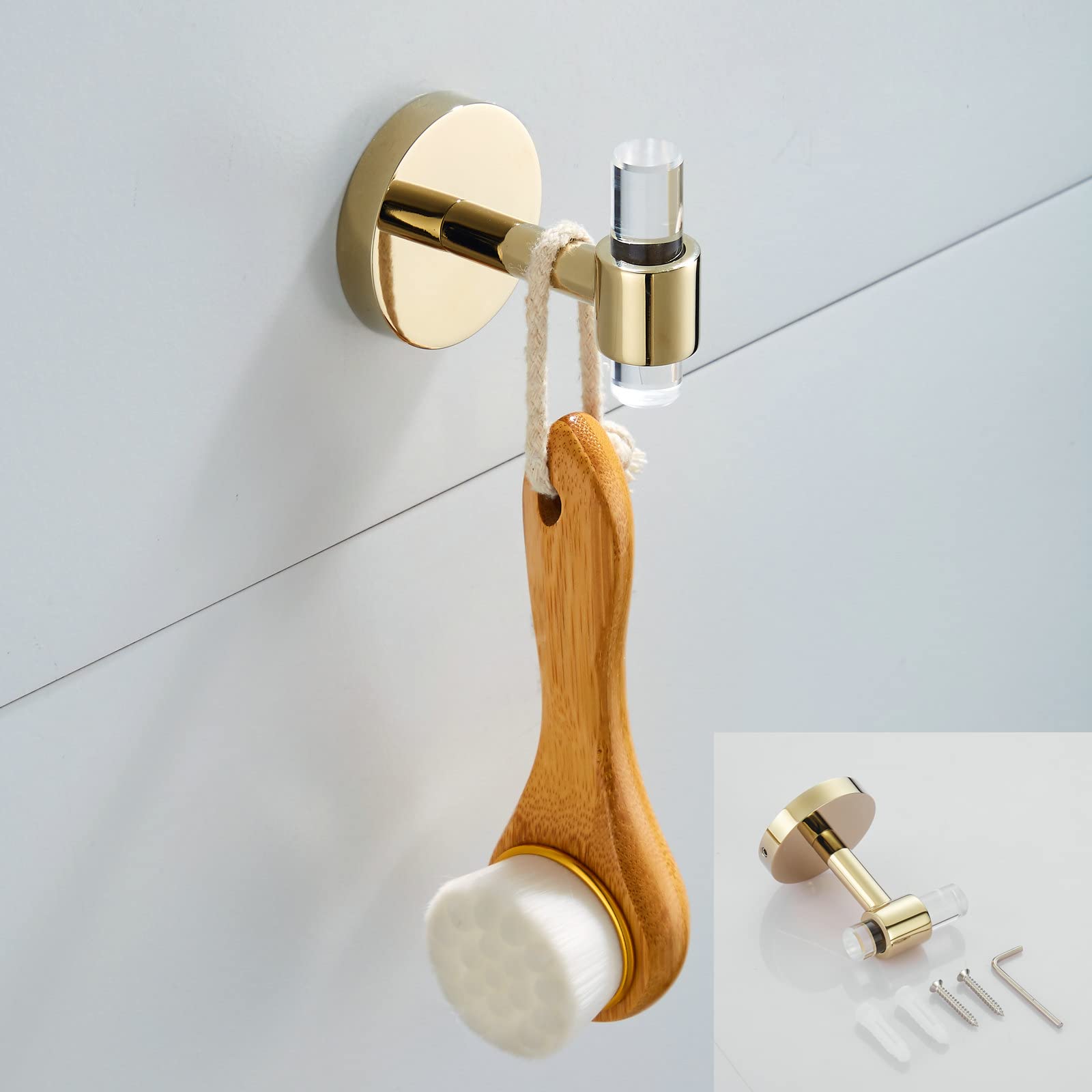 3-Piece Gold Bathroom Accessories Set - 16