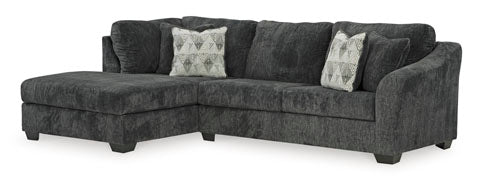 Biddeford Shadow Sofa with Chaise - Modern Sectional Couch for Living Room, Lounge & Relaxation - Comfortable Fabric Upholstery for Home Decor