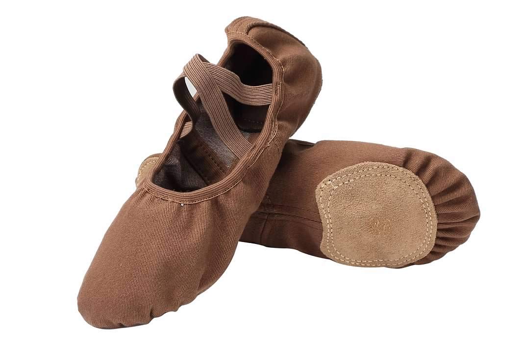 Linodes Girls Dance Shoes - Stretch Canvas Split Sole Ballet Shoes for Women & Teens - Perfect for Ballet, Jazz, Contemporary Dance Classes & Performances