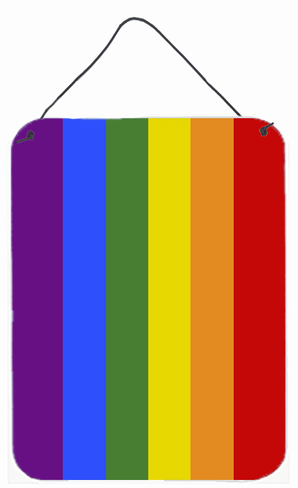 Gay Pride Metal Wall Sign - 12x16 Inch Multicolor Aluminum Plaque for Kitchen, Bar, Bathroom & Front Door Decor | LGBTQ+ Home & Office Wall Art | Perfect for Pride Month & Ally Support