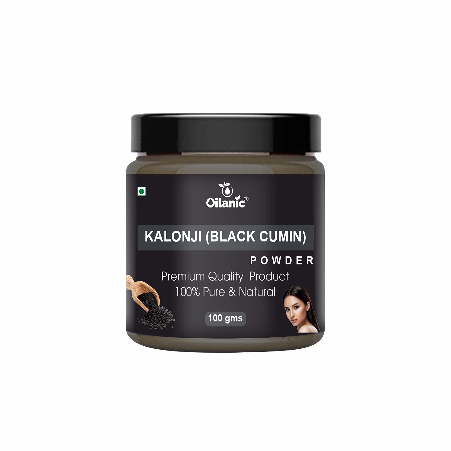 Oilanic 100% Pure Natural Kalonji Powder (Black Seed) - 2 Pack (200g Each) for Skin & Hair Care | DIY Beauty Recipes, Herbal Remedies & Wellness Boost