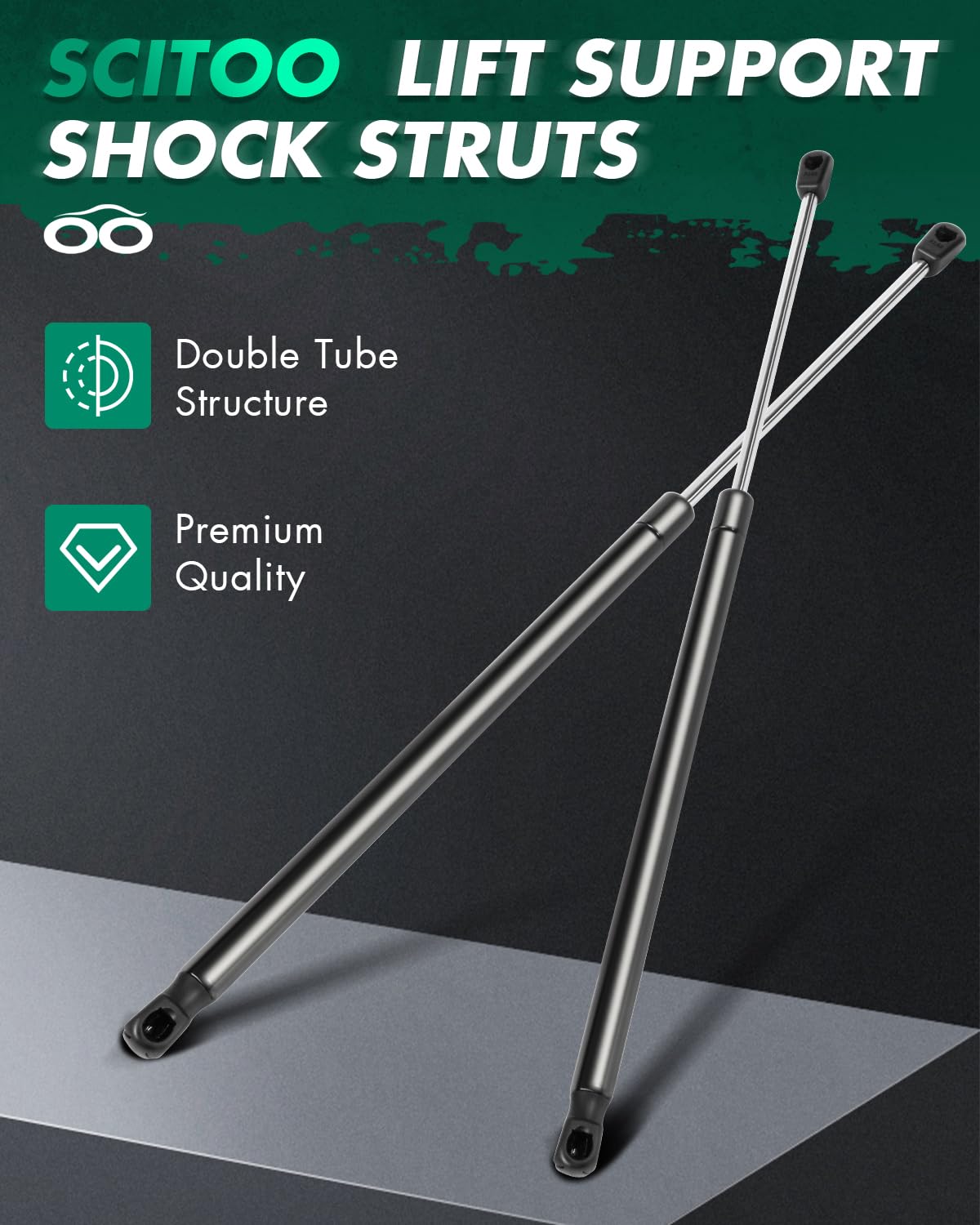 SCITOO Liftgate Lift Supports Replacement Struts Gas Springs Shocks for Acura RDX 3.5L 2013-2017 - Heavy Duty Trunk Hatchback Lift Assist for Easy Loading & Unloading
