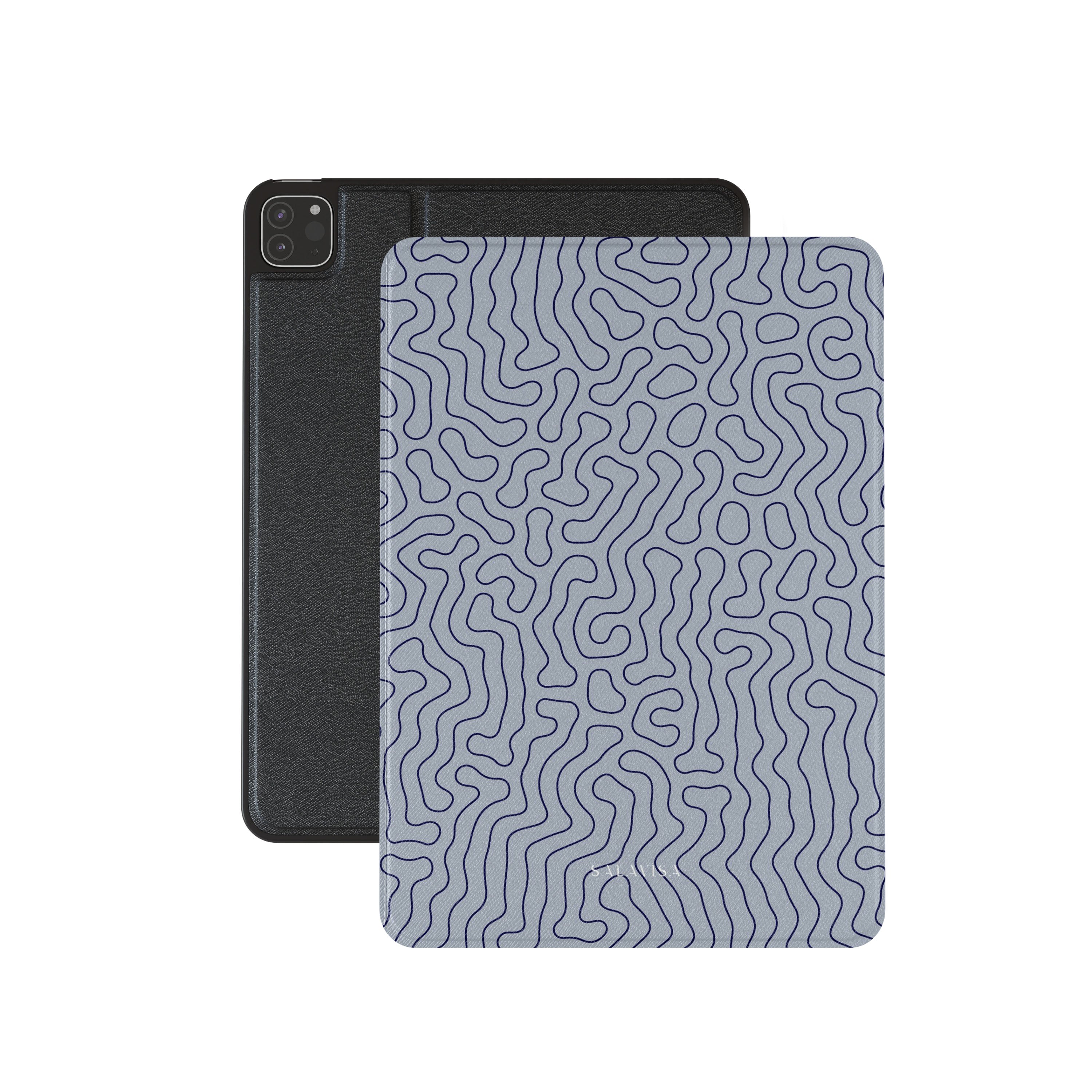 Premium Blue Paths iPad Case - Slim Protective Cover for iPad Air/Pro, Shockproof & Scratch-Resistant - Perfect for Work, Travel & School