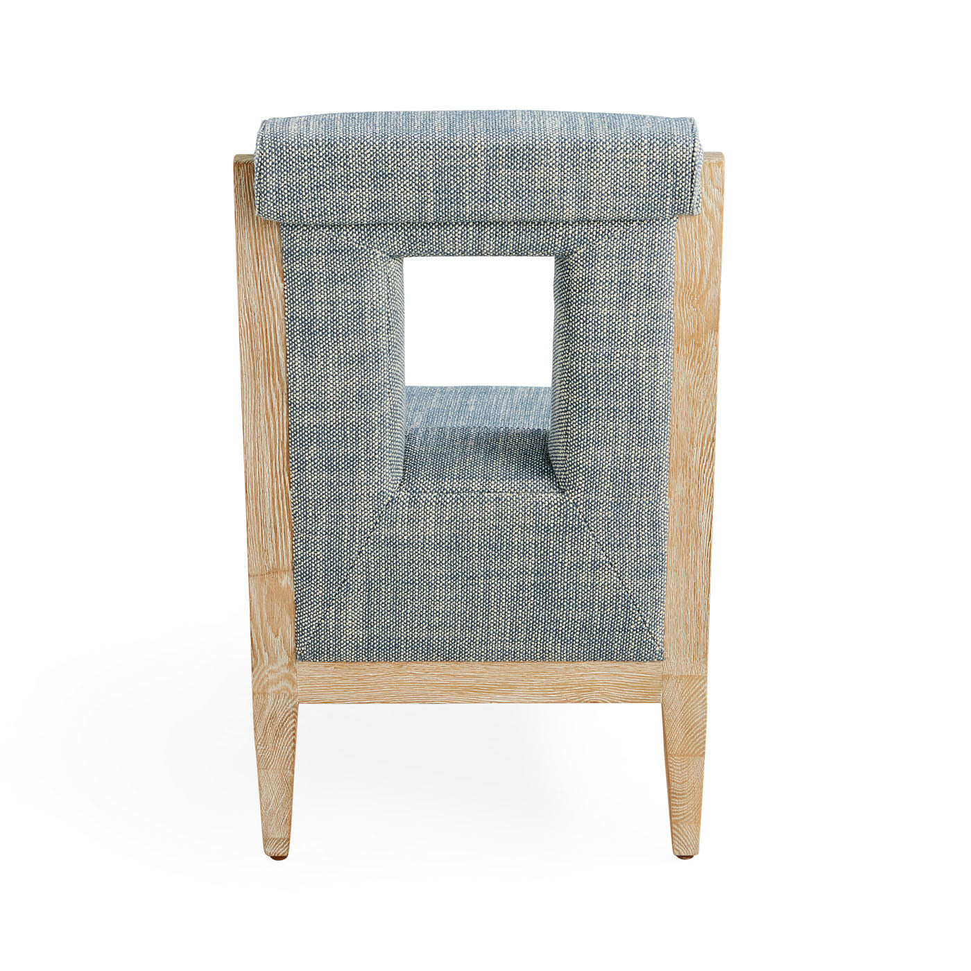 Cocteau Slipper Chair - Modern Accent Chair for Living Room, Bedroom & Office - Comfortable Upholstered Lounge Chair with Wooden Legs