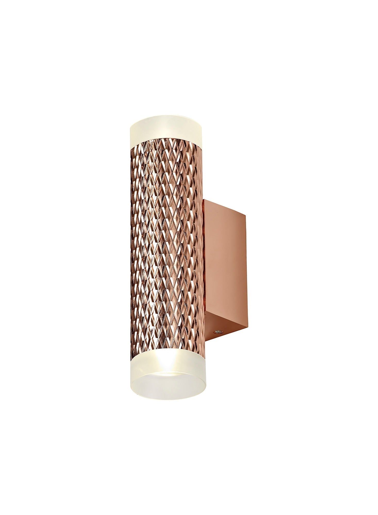Cylo 2-Light Wall Sconce with GU10 Socket in Black/White/Gold - Modern Wall Lighting for Bedroom, Hallway & Living Room Decor