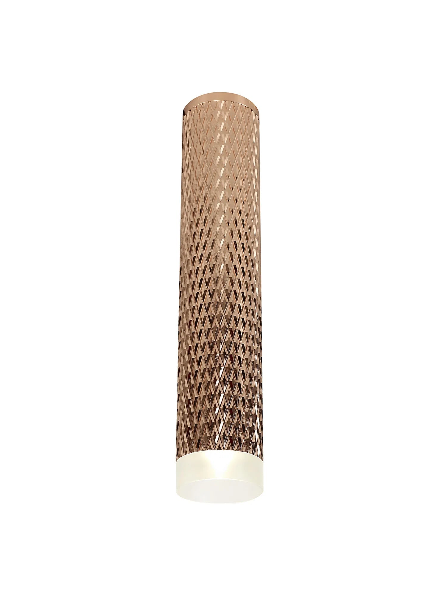 Cylo 1 Light 11cm Surface Mounted Ceiling Light Fixture GU10 Base in Champagne Gold with Acrylic Ring - Perfect for Bedroom, Living Room & Hallway Lighting