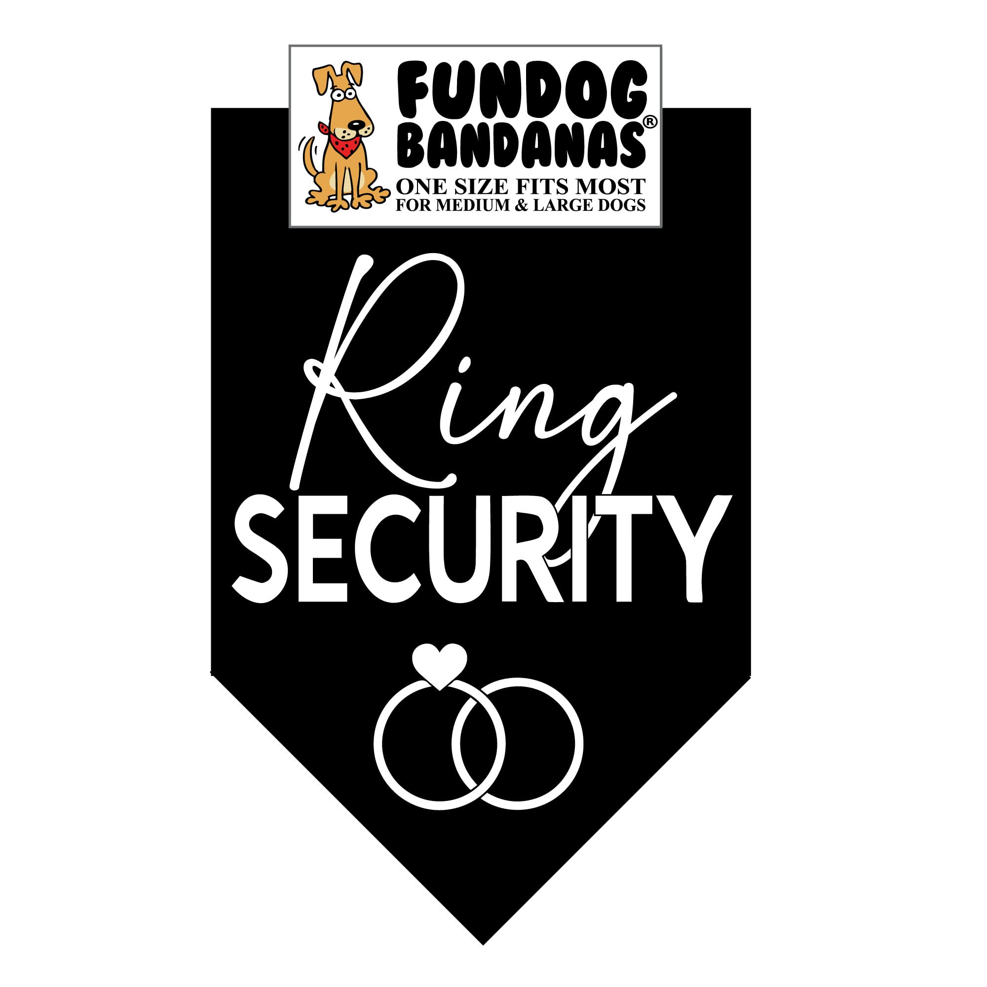 Dog Bandana with Security Ring - Adjustable & Stylish for Medium to Large Dogs - Perfect for Weddings, Parties & Outdoor Adventures