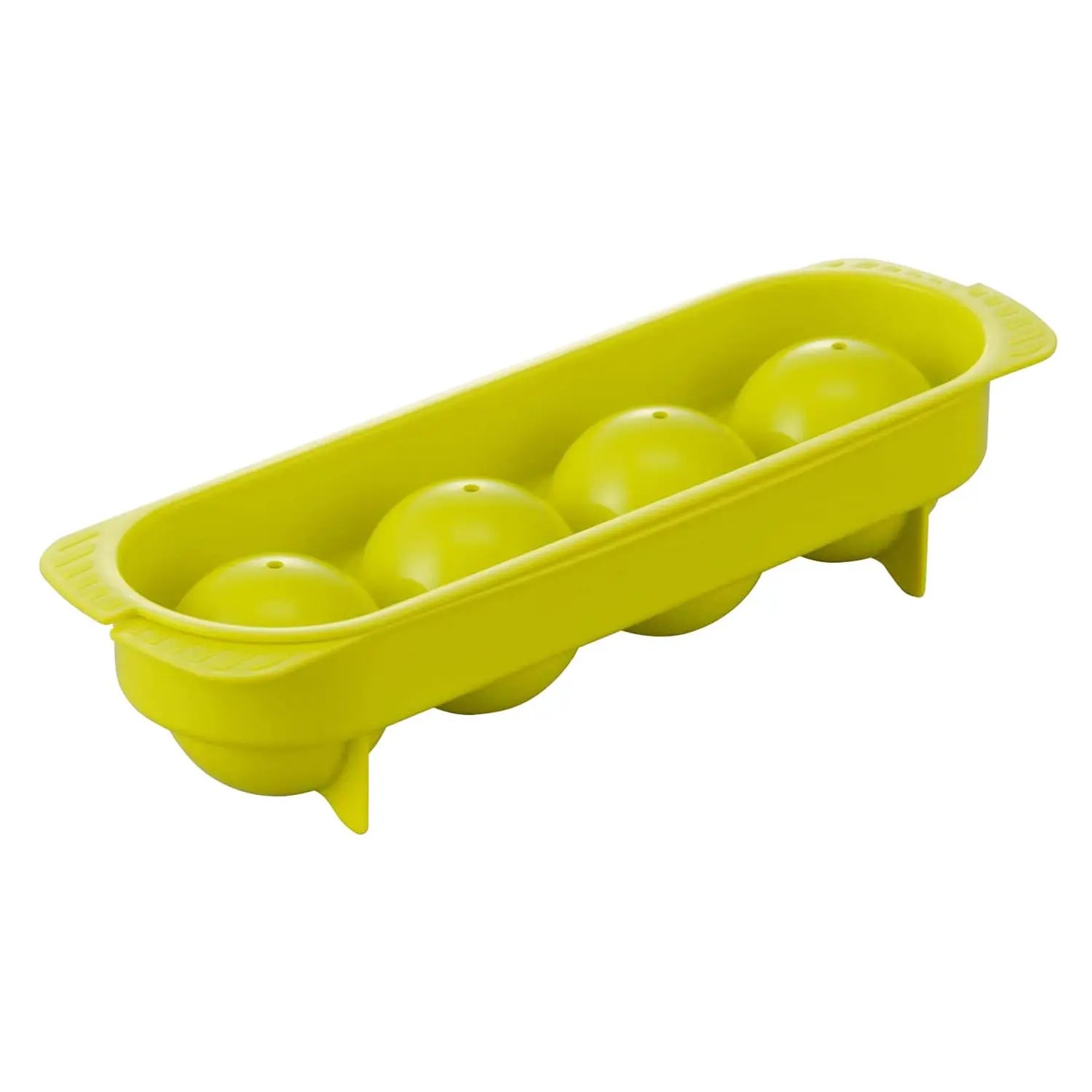 Premium Ebisu Plastic Ice Ball Tray - Large 2.5 Inch Spheres for Whiskey, Cocktails & Chilled Drinks - BPA Free & Durable - Perfect for Home Bars, Parties & Gifts
