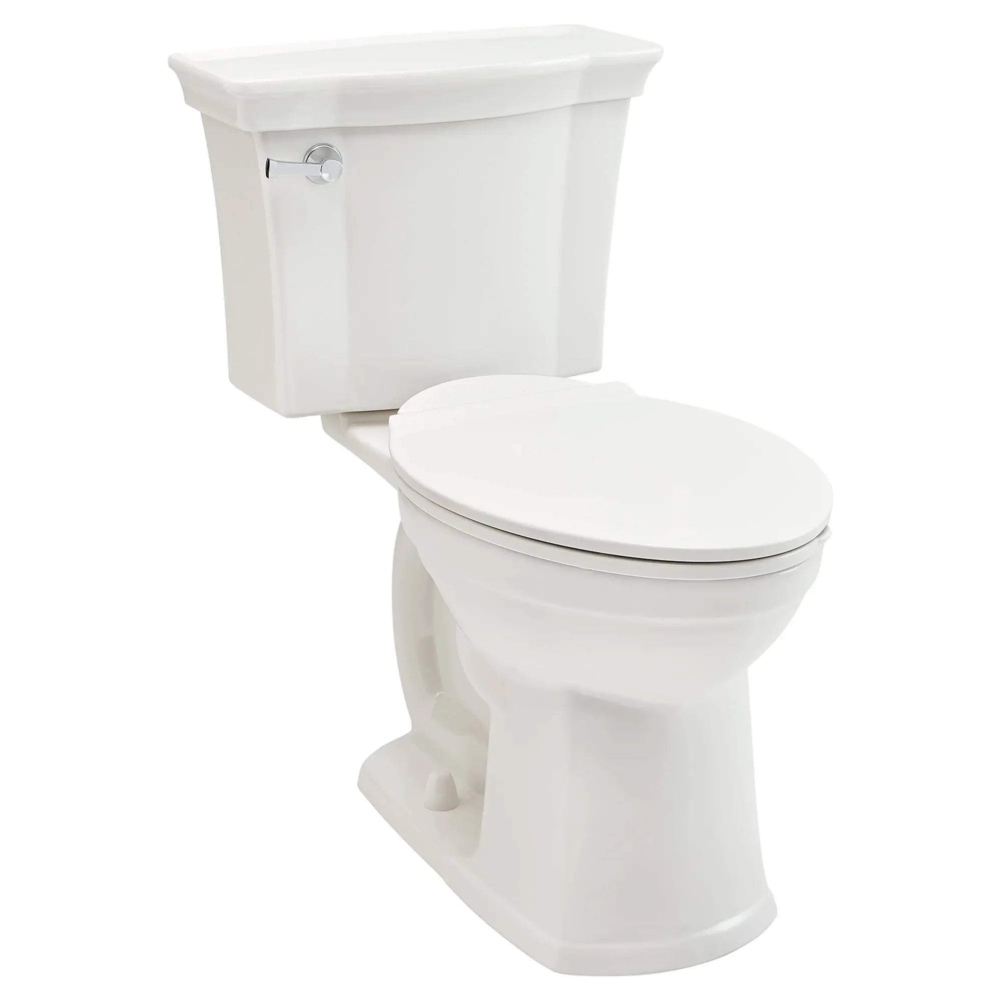 Estate® VorMax® Plus 1.28 GPF/4.8 LPF Elongated Toilet with Seat - Chair Height Two-Piece Design for Comfortable Bathroom Experience | Perfect for Modern Homes and Commercial Spaces