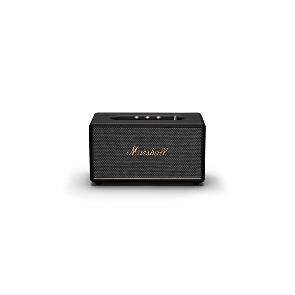 Marshall Stanmore III Wireless Bluetooth Speaker - Premium Sound, Deep Bass, Multi-Room Streaming - Perfect for Home, Office & Outdoor Parties (Black)