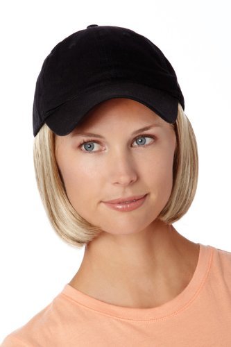 Henry Margu Short Hair Wig with Baseball Cap - Medium Brown with Golden Brown Highlights | Perfect for Cosplay, Costume Parties & Everyday Fashion
