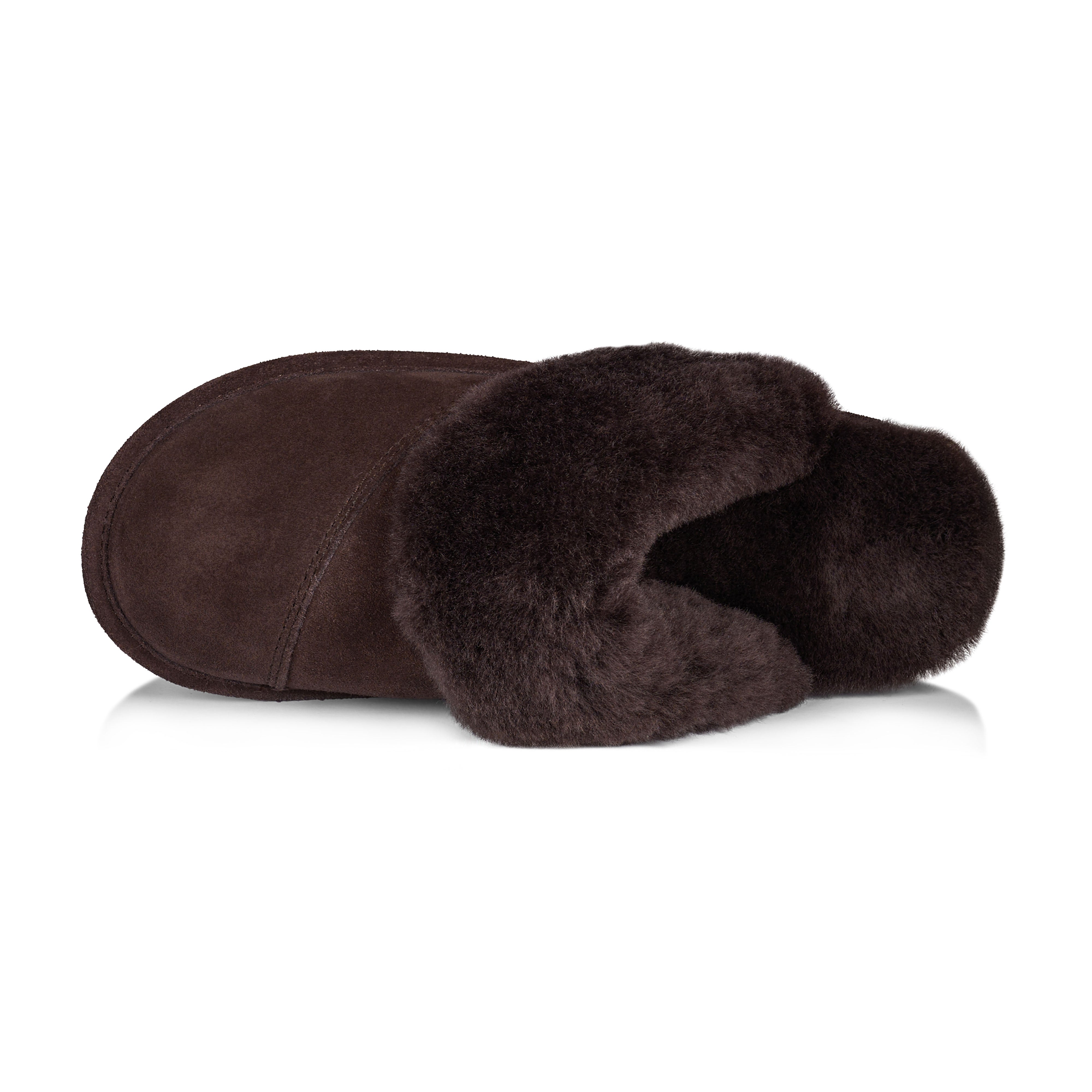 Joy Women's Fuzzy Memory Foam Slippers - Chocolate Brown - Soft Indoor House Shoes for Comfort & Warmth - Perfect for Relaxing at Home, Lounging, and Cold Weather