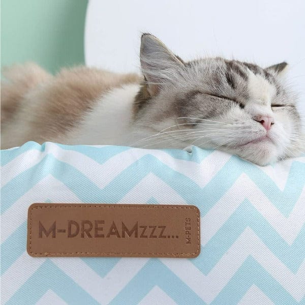 Premium Round Pet Bed for Dogs & Cats - Soft & Comfortable Tasmania Design - Perfect for Beds, Couches & Crates - M PETS Cozy Pet Bed
