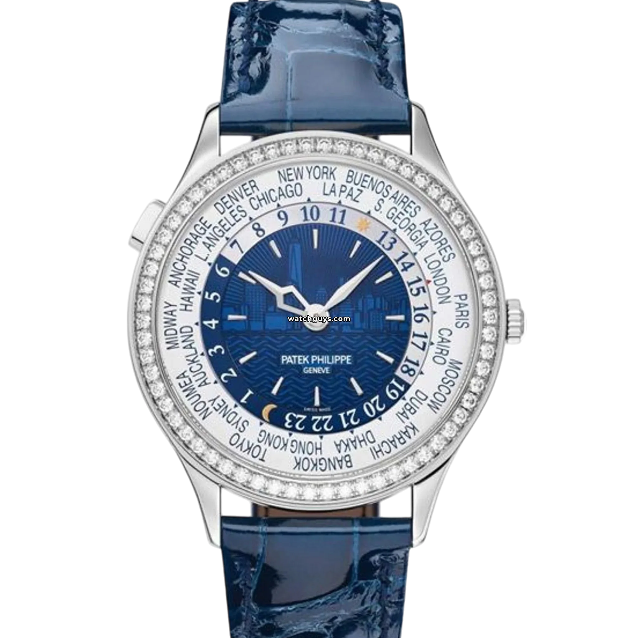 Patek Philippe Complications World Time Watch 7130G-015 - Luxury Automatic Men's Timepiece for Business & Travel Enthusiasts