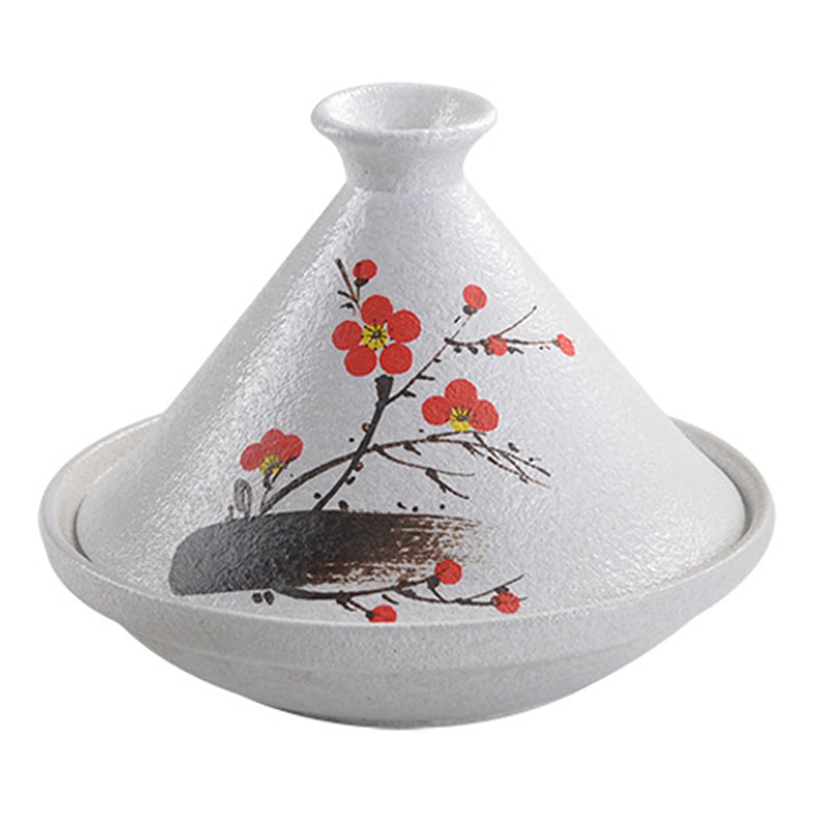 Handmade Moroccan Ceramic Tagine Pot - Non-Stick Slow Cooker with Cone-Shaped Lid for Stews, Soups & Casseroles | Perfect for Authentic Moroccan Cooking, Family Dinners & Restaurant-Style Meals