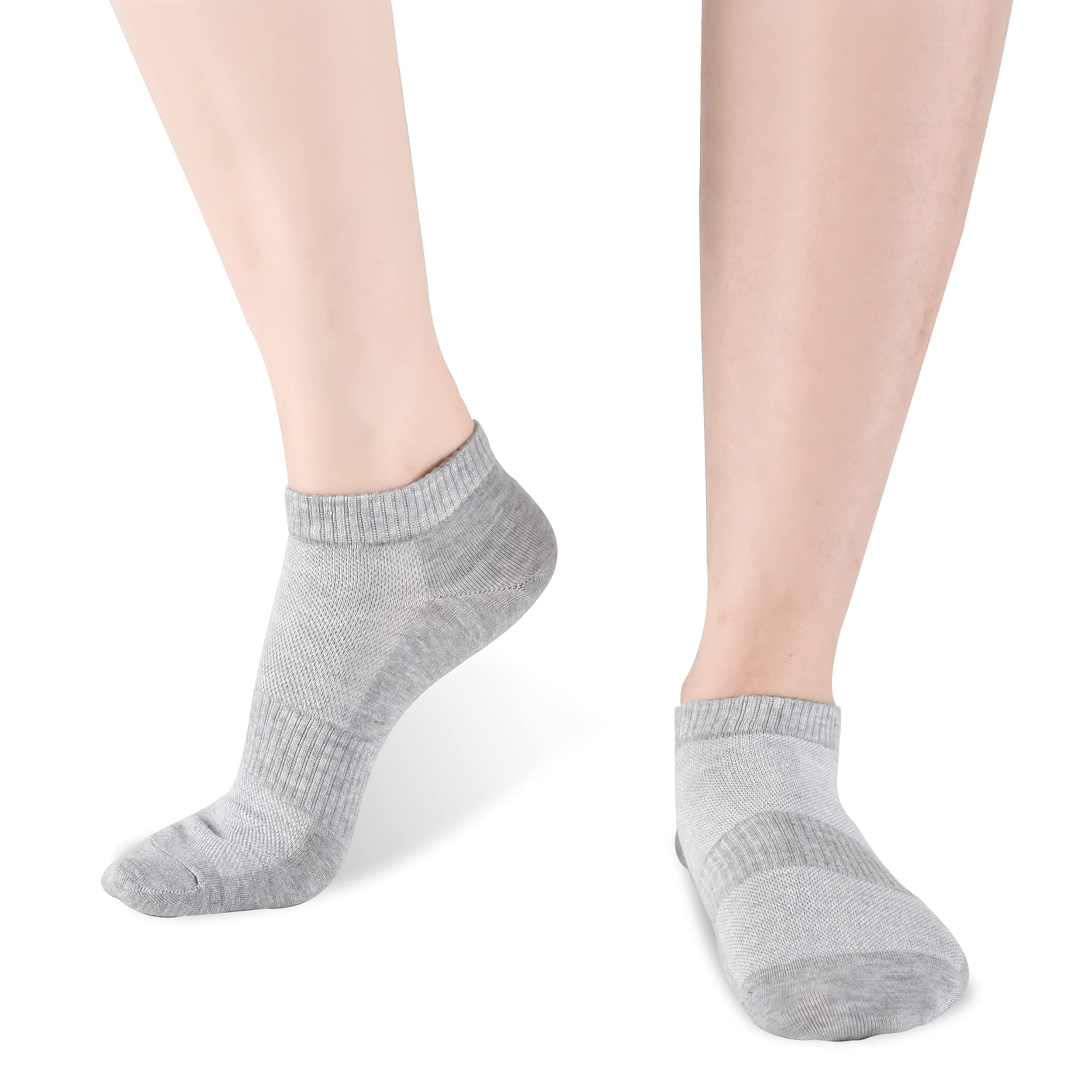 Cozi Foot 5/10 Pairs Women's Ankle Socks - Breathable Athletic No Show Socks for Running, Yoga & Workout - Soft Low Cut Casual Socks for Daily Wear & Sports Activities