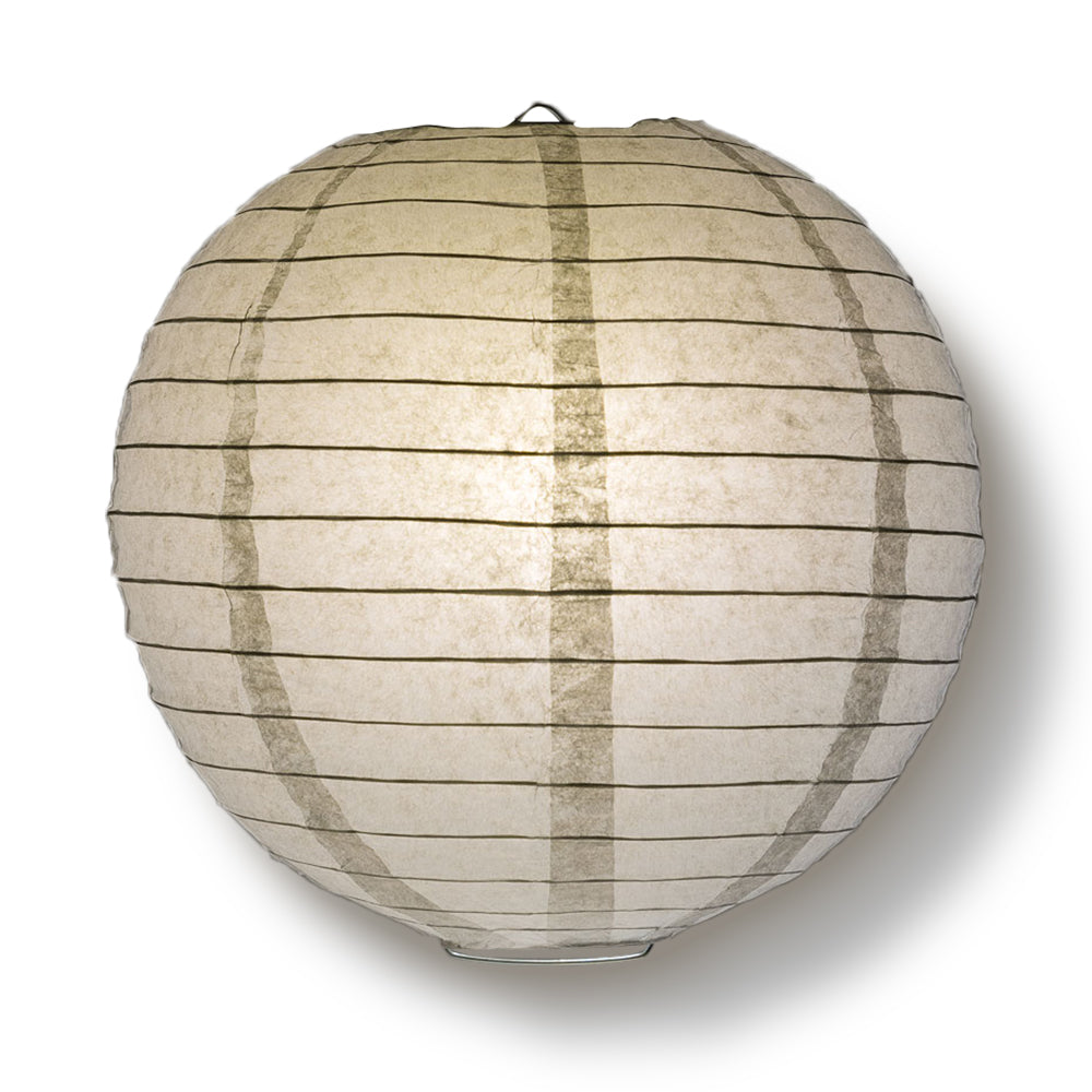 12-Piece Gray Chinese Paper Lantern Set - 12/10/8 Inch Hanging Decorations for Weddings, Parties & Home Decor | Perfect for Asian-Themed Events & Festival Celebrations