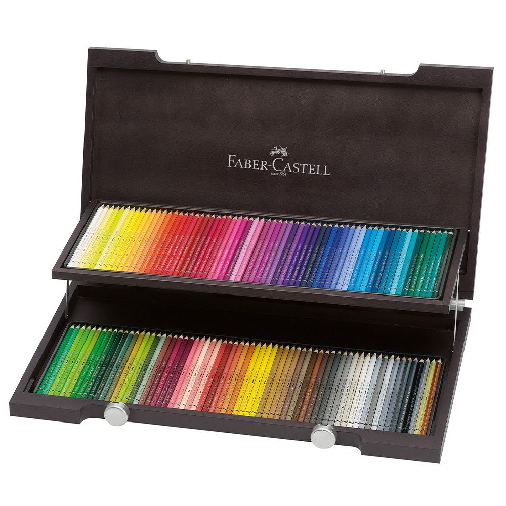 Faber-Castell Albrecht Dürer Watercolor Pencils Set of 120 - Premium Artist Colored Pencils in Wooden Case for Drawing, Sketching & Professional Artwork