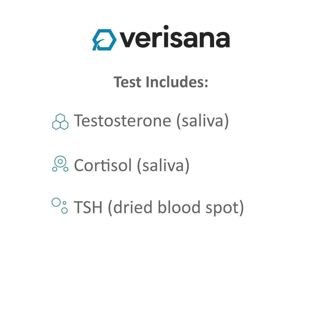 Metabolism Test Kit – At-Home Lab Test to Measure 3 Key Metabolic Markers (CLIA-Certified Analysis by Verisana) – Track Weight Loss, Energy Levels & Thyroid Health