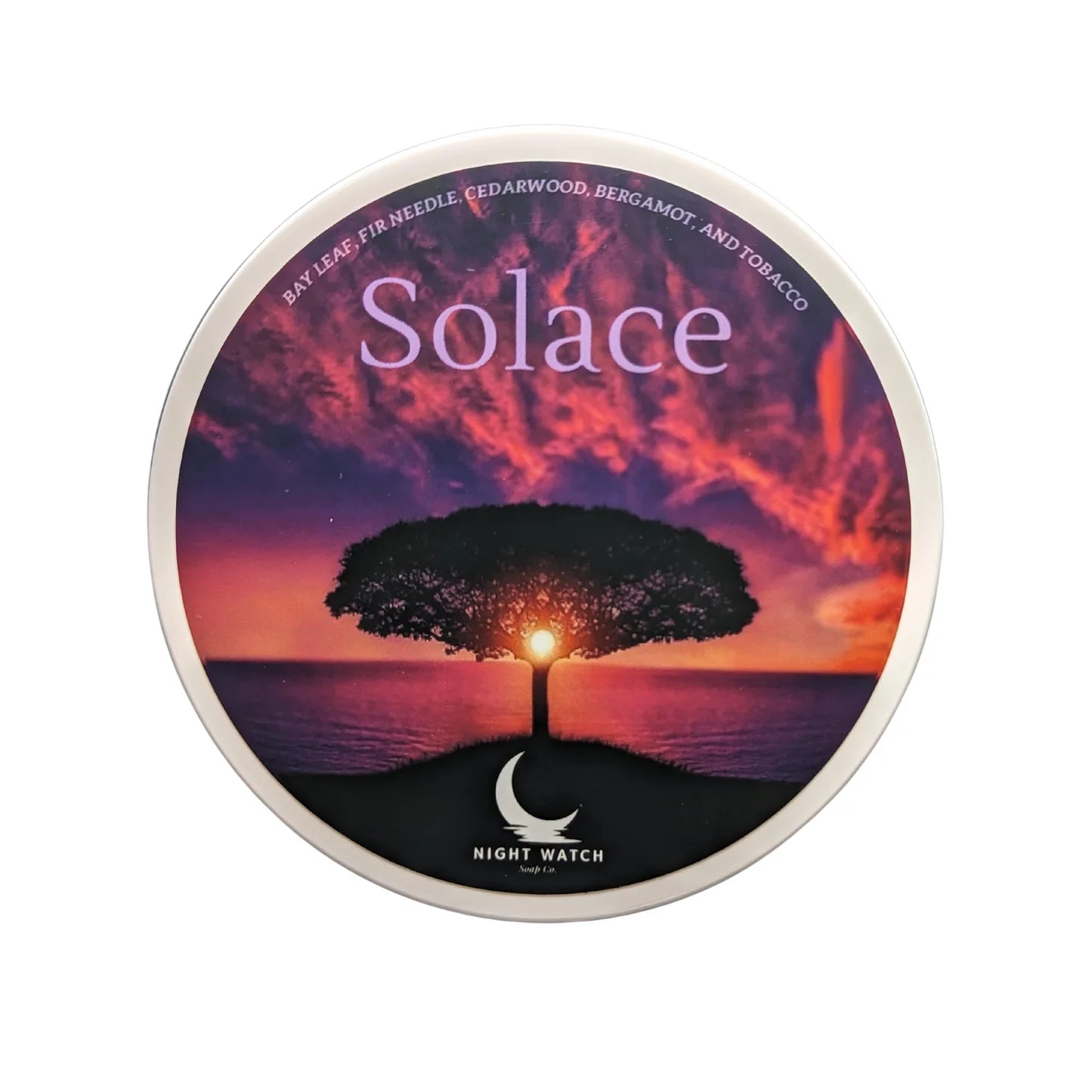 Night Watch Soap Co. | Solace Beef Tallow Shaving Soap for Men - Premium Natural Shaving Cream for Sensitive Skin - Perfect for Wet Shaving & Beard Care Routine