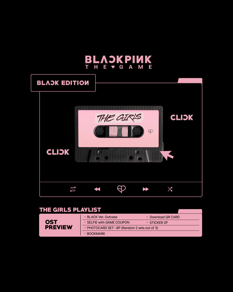BLACKPINK THE GIRLS Official Game OST Soundtrack Album (Reve BLACK Version) - Perfect for K-Pop Fans, Gaming Enthusiasts & Music Collectors