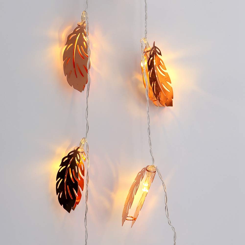 Emoshayoga Iron LED Fairy String Lights - 1.5m 10 Lights for Bedroom Decor, Wedding, Party & Outdoor Garden Lighting | Durable & Exquisite Decorative String Lights