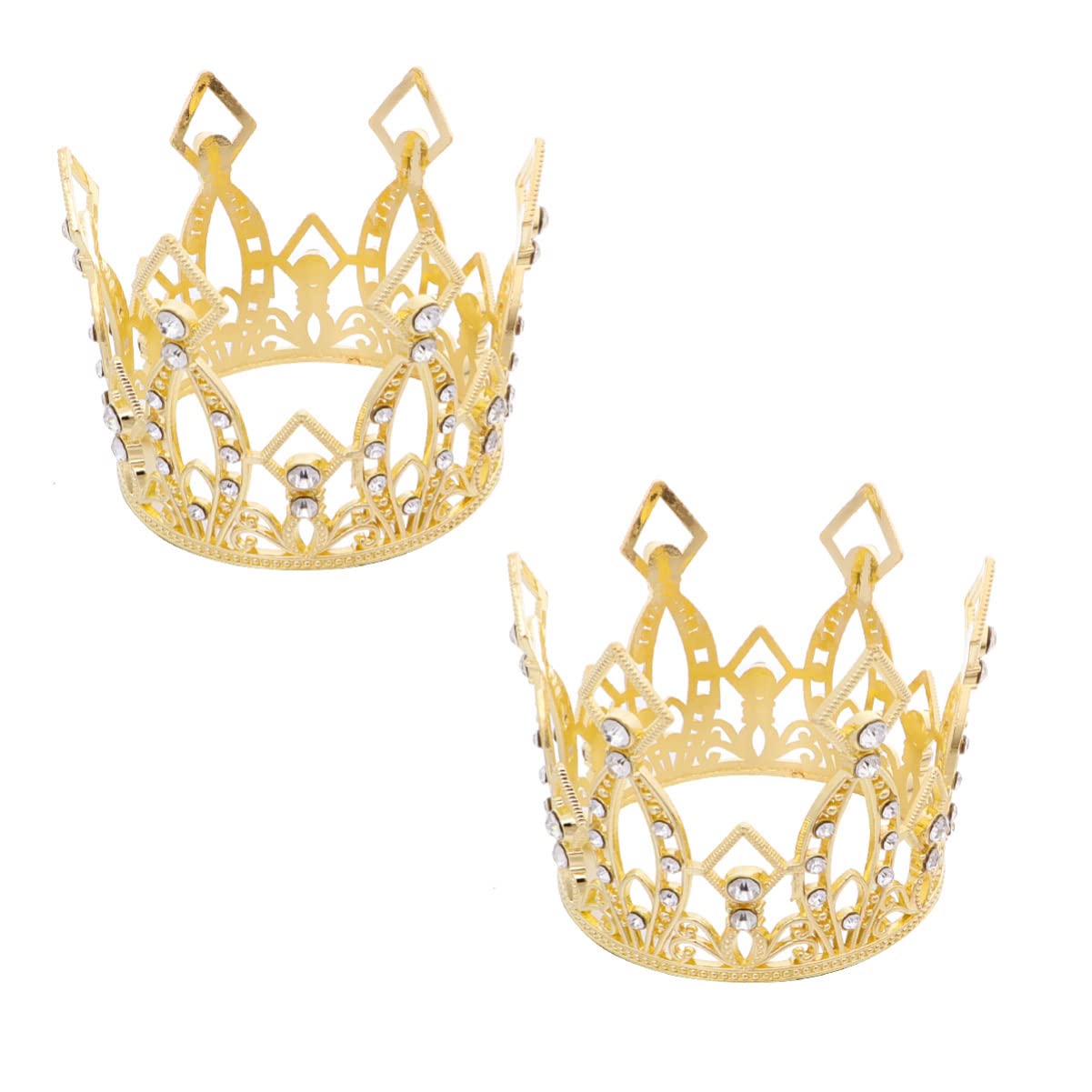 6 Pcs Baptism Cake Decorations Set - Turban Headbands for Birthday, Wedding & Dessert Crowns | Perfect for Girls' Parties, Baby Showers & Special Events