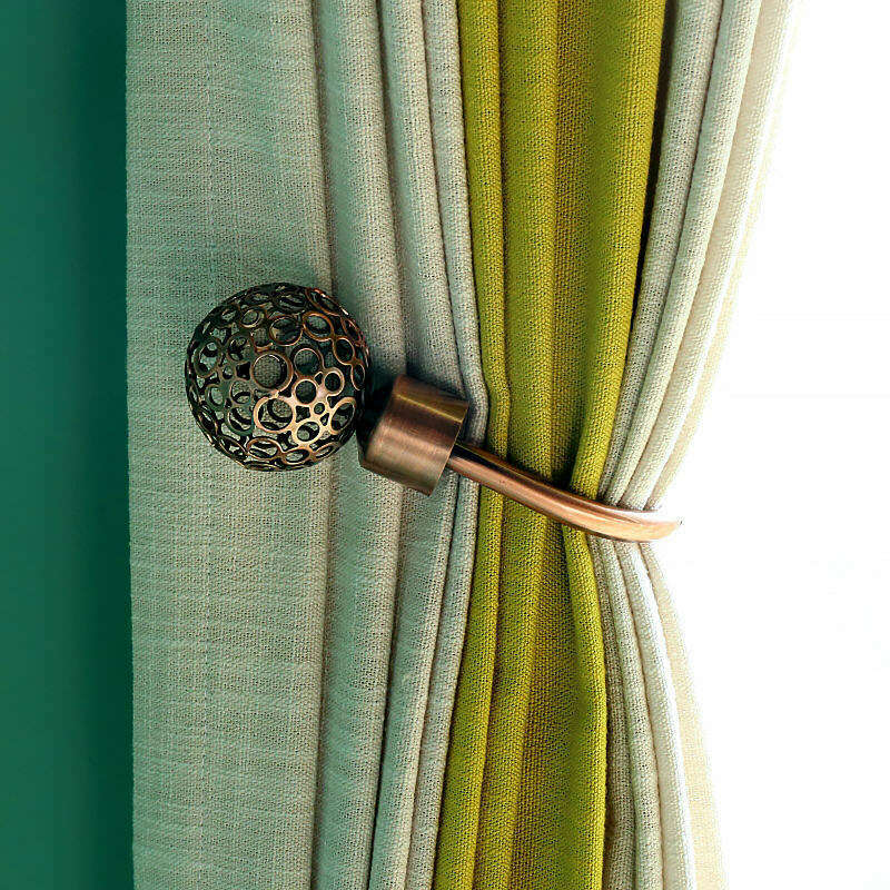 Pearl Simon Wall Mounted Metal Hooks for Curtains - Heavy Duty Decorative Hooks for Drapes, Blinds & Home Organization (Set of 6) - Perfect for Living Room, Bedroom & Window Treatments