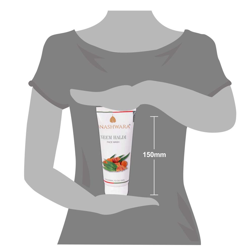 Bio Resurge Life Anashwara Neem Turmeric Face Wash for Acne & Pimple Treatment - 100ml | Natural Ayurvedic Cleanser for Oily & Sensitive Skin | Daily Skincare Routine
