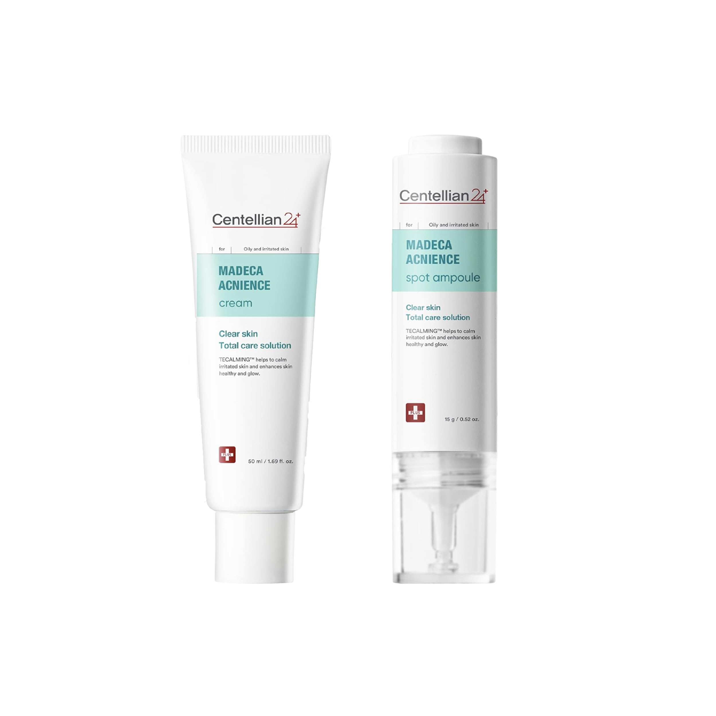 Centellian 24 Acnience Spot Ampoule & Cream - Korean Skincare for Oily Sensitive Skin - Hydrating Spot Treatment for Acne & Blemishes