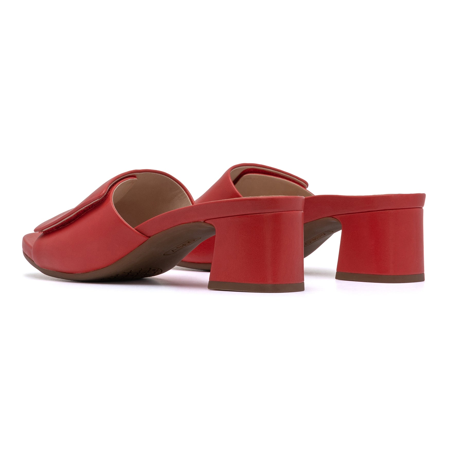 Abeo Avenue Slide Red - Comfortable Women's Casual Sandals for Summer Walking, Beach & Outdoor Activities