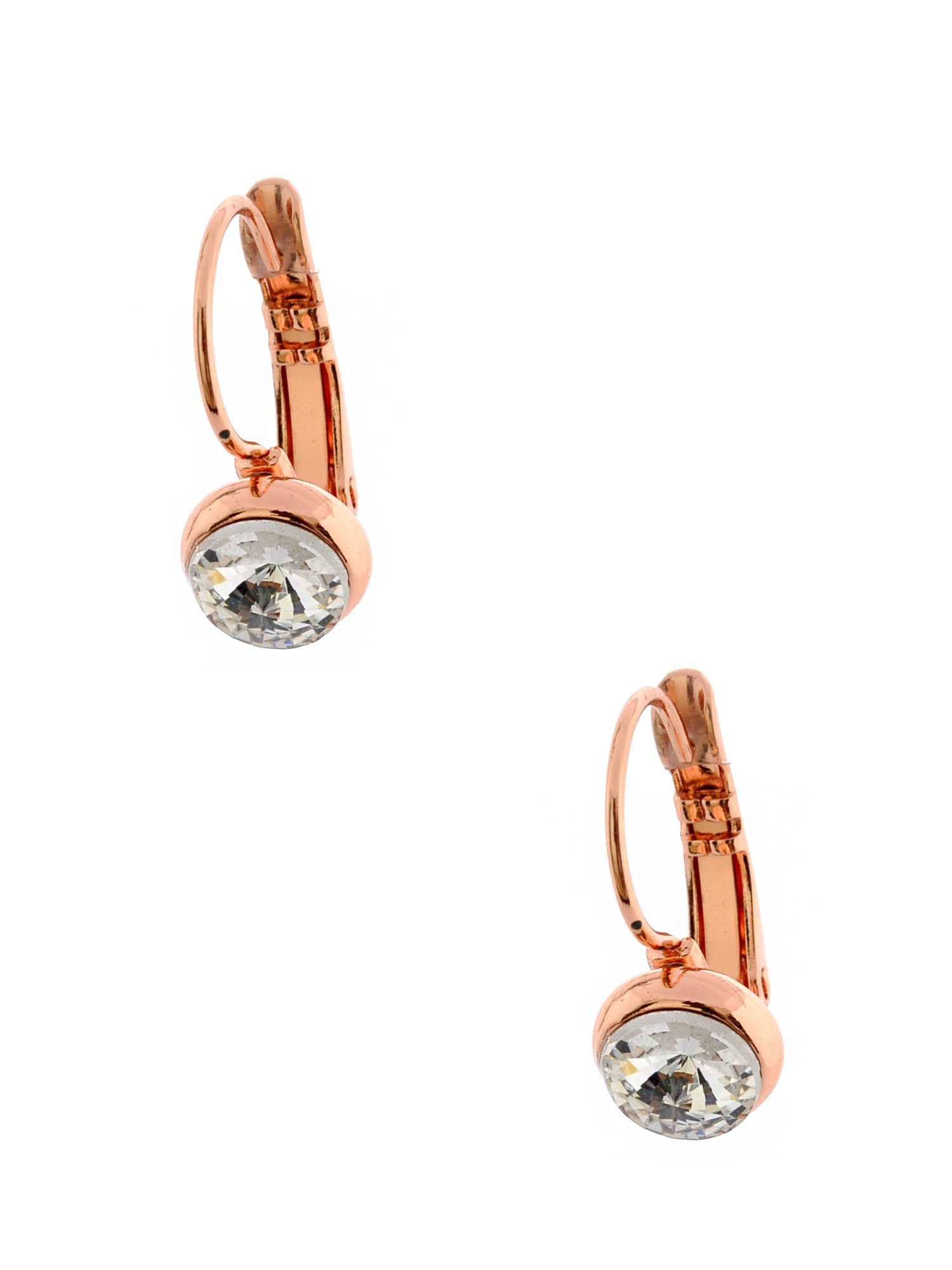 Rose Gold Plated Huggie Stud Earrings for Women - Trendy Fashion Jewelry Gift for Everyday Wear & Special Occasions