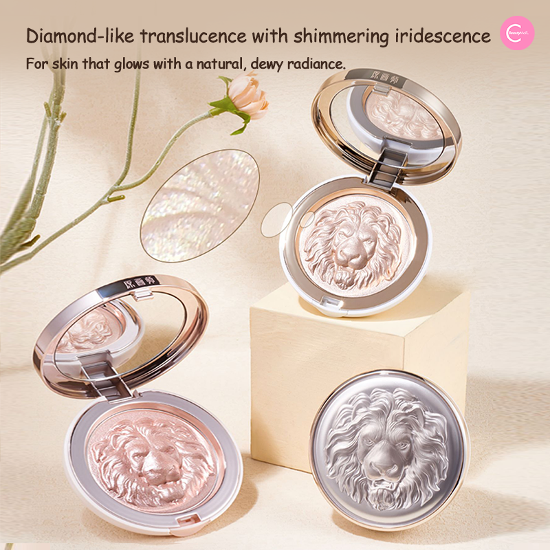 ORIGINAL ARTIST Lion Ginger Highlight Powder - Vegan & Cruelty-Free Makeup for Glowing Skin | Perfect for Contouring, Highlighting & Everyday Glam