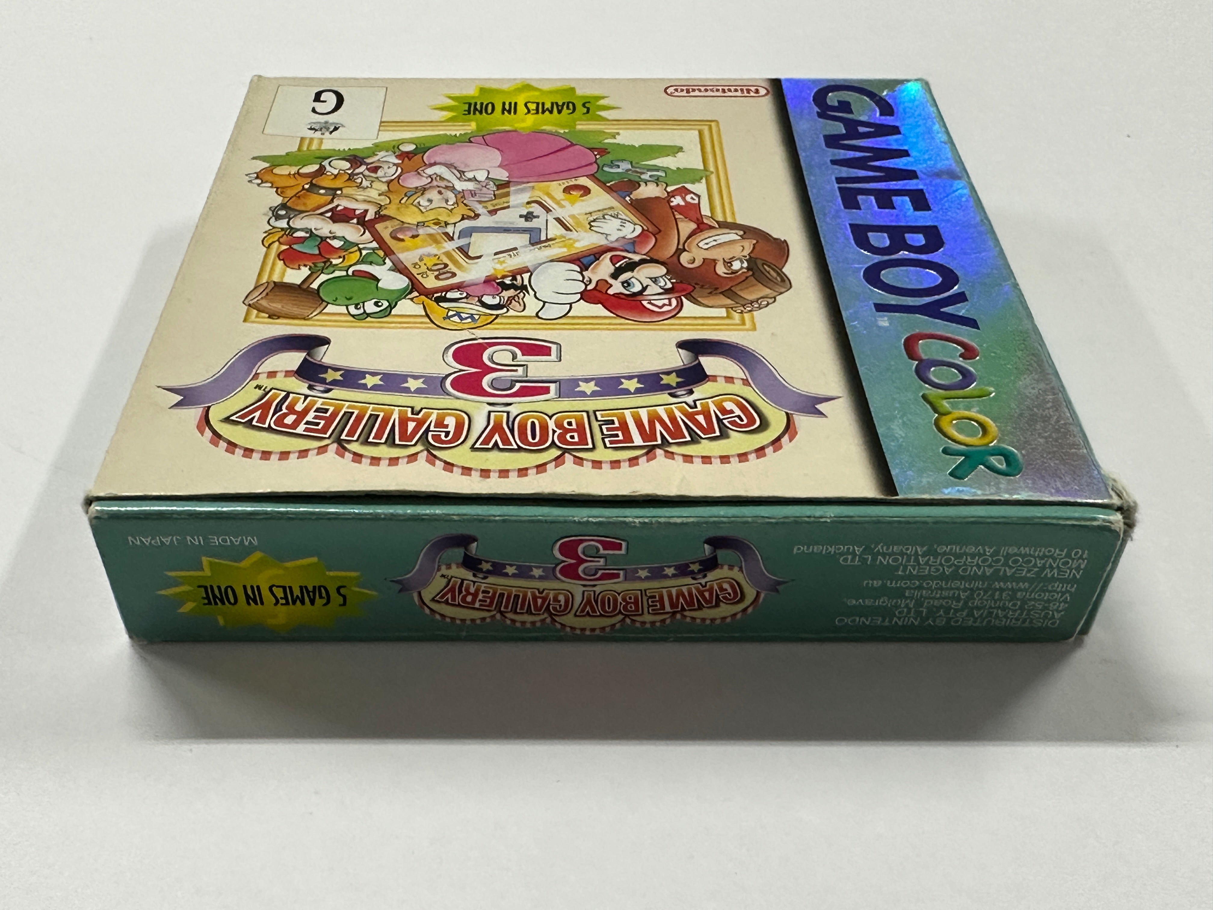 Original Nintendo Game Boy Gallery 3 Complete In Box - Retro Gaming Collectible for Classic Game Lovers & Nostalgic Fun