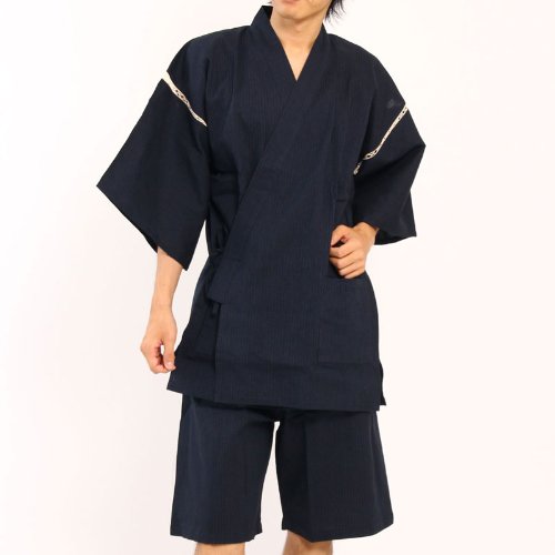 Original Japanese Men's 100% Cotton Jimbei Set - Cool Summer Kimono with Traditional Print - Loungewear, Festival Outfit & Home Wear for Comfort