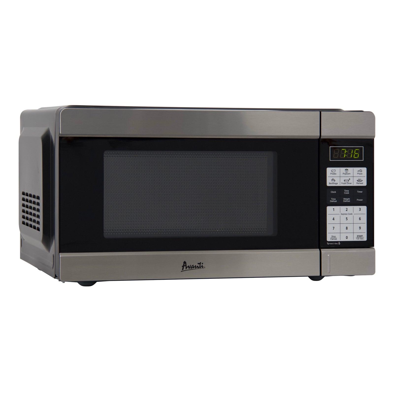 Avanti MT113K3S 1.1 Cu. Ft. Compact Countertop Microwave Oven - Perfect for Small Kitchens, Dorms & Office Spaces