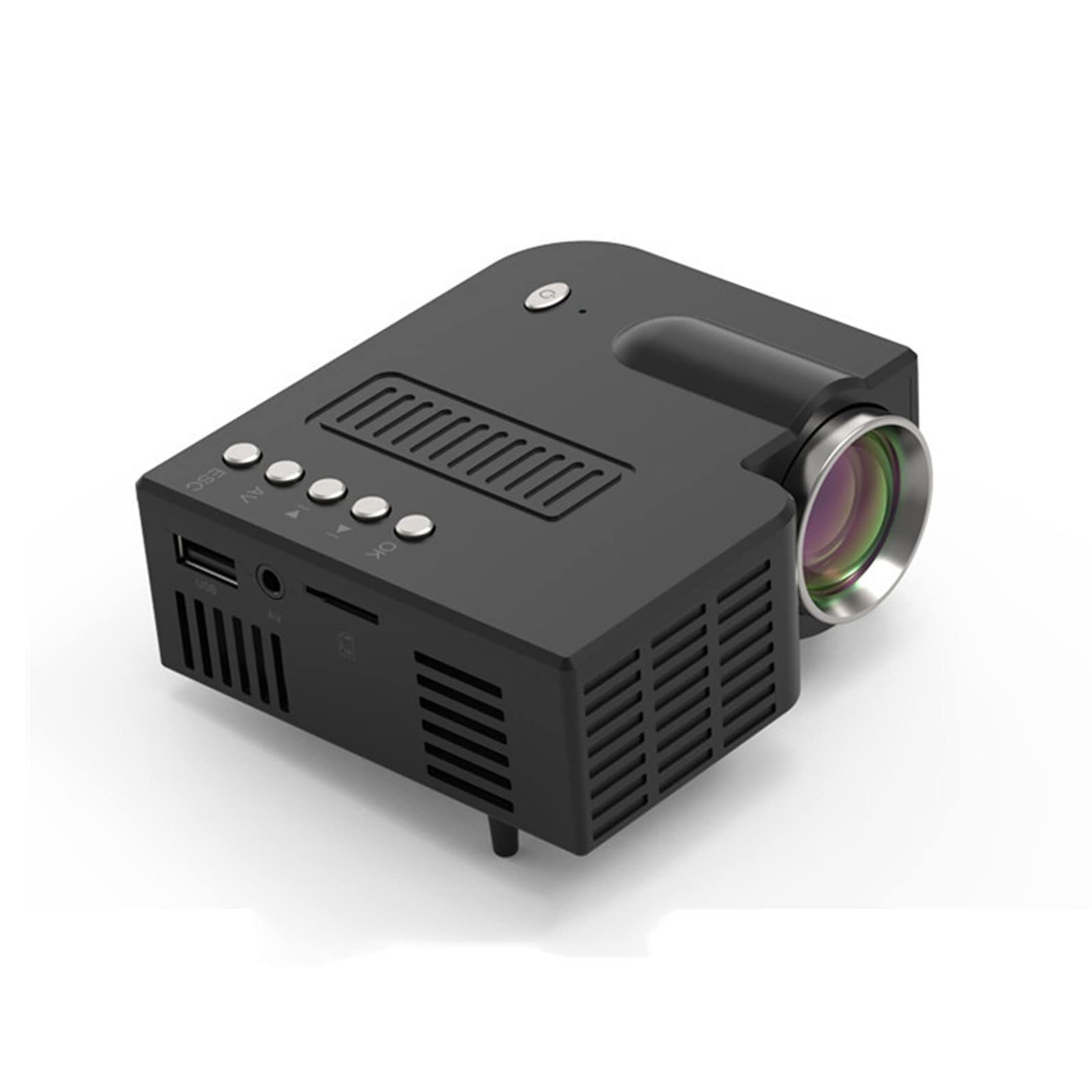 RYMMKOP Mini Projector - HD LED Portable Projector for Movies, Gaming & Home Theater with Built-in Speaker, Efficient Cooling & Coated Lens | Perfect for Indoor, Outdoor & Travel Entertainment