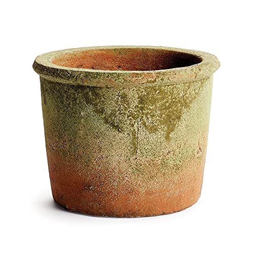 Napa Garden Collection - 7 Inch Weathered Outdoor Flower Pot for Plants, Succulents & Herbs - Perfect for Patio, Balcony & Garden Decor