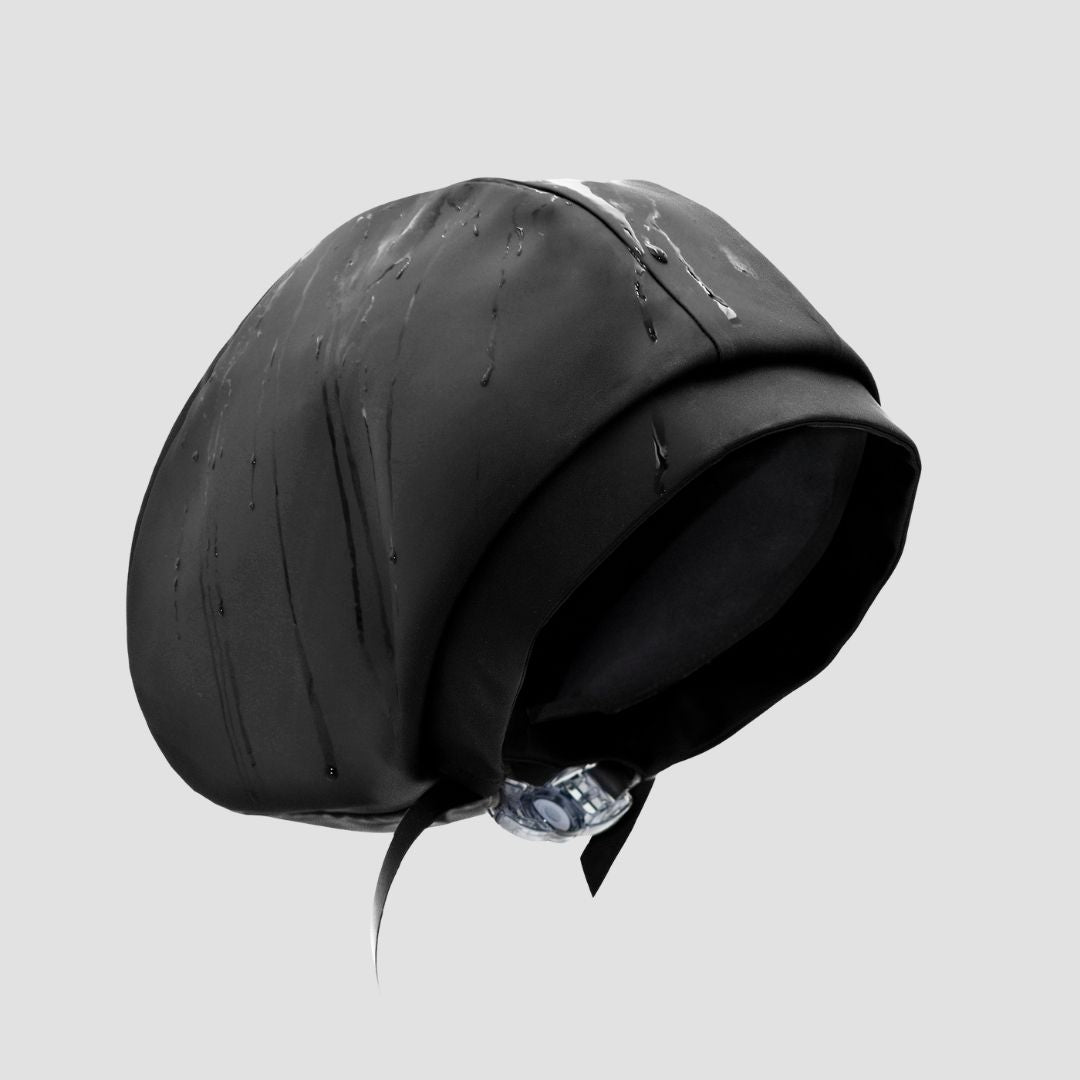 Waterproof Adjustable Men's Swim Cap with Satin Lining - Hair Protection for Swimming, Surfing & Water Sports