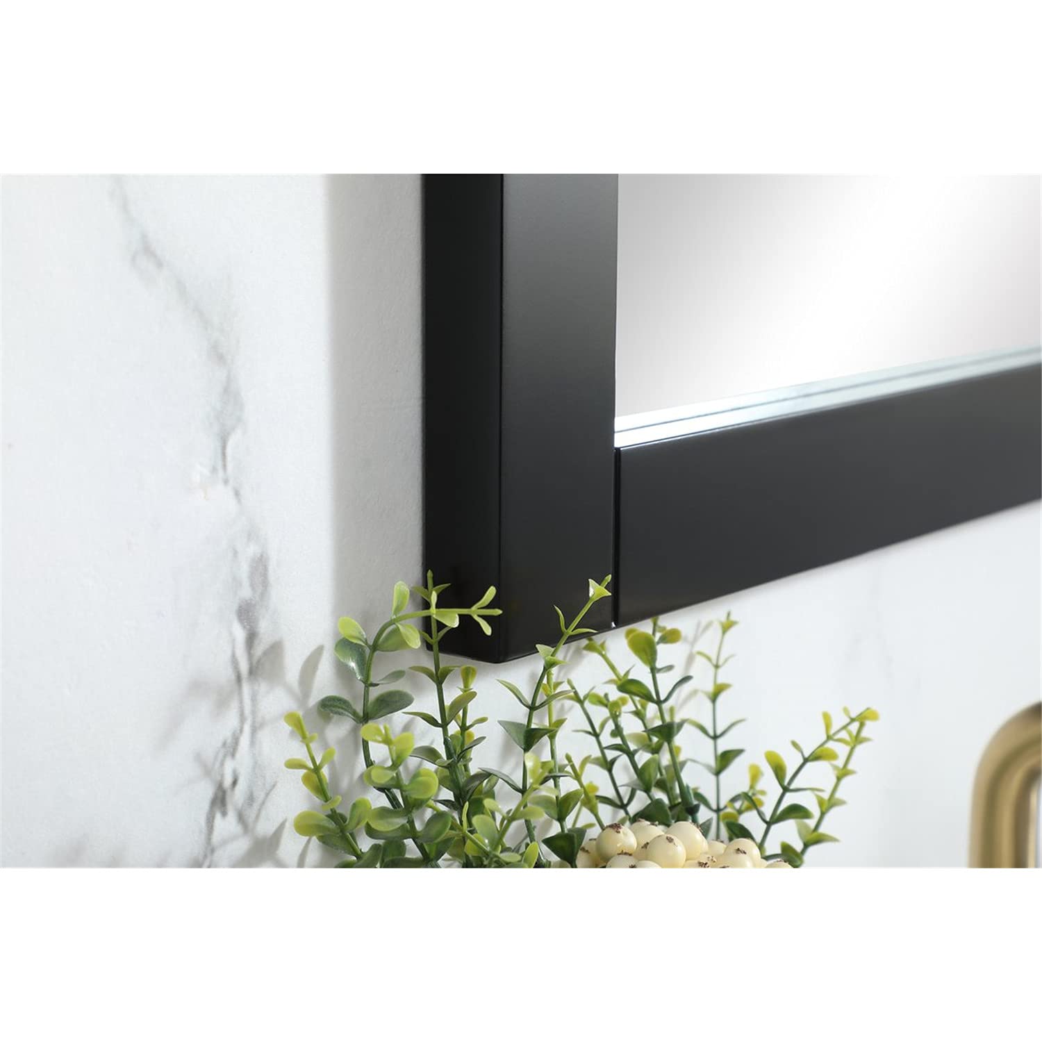 Elegant Black MDF Vanity Mirror 18x32 for Bathroom Decor