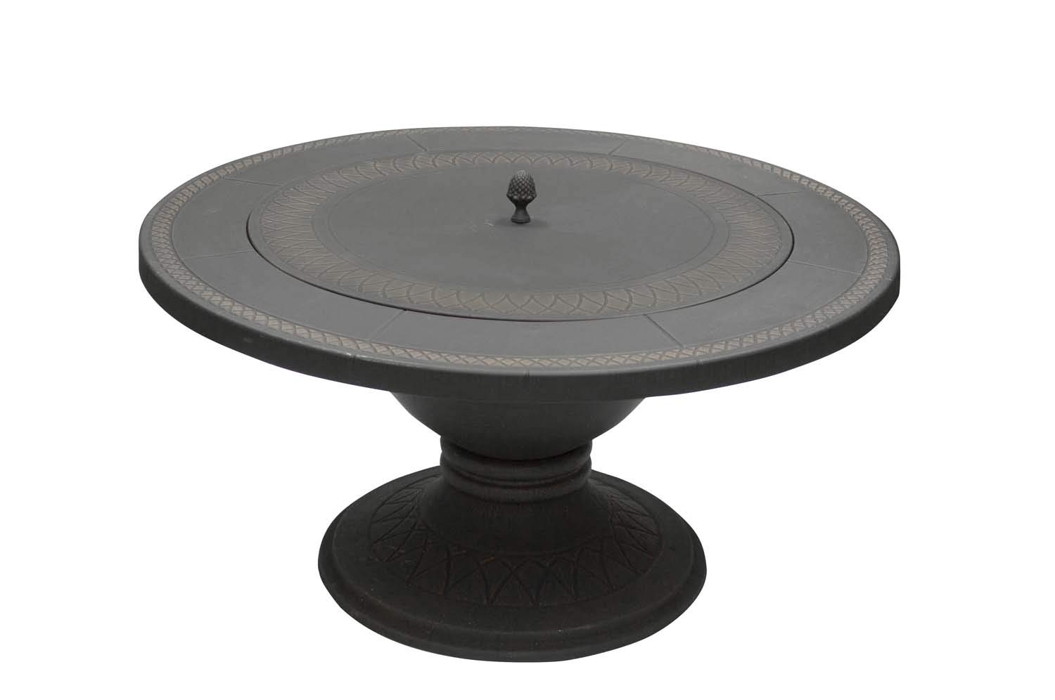 Dagan Industries 21.5 Inch Heavy Duty Fire Pit - Cast Iron & Aluminum Bronze Outdoor Fire Bowl for Patio, Backyard, Camping - Rust-Resistant & Durable Design