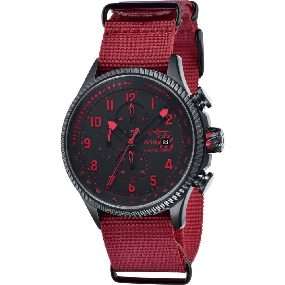 AVI 8 Hawker Hunter AV-4036-03 Men's Pilot Watch - Stylish Military-Inspired Timepiece for Aviation Enthusiasts & Everyday Wear