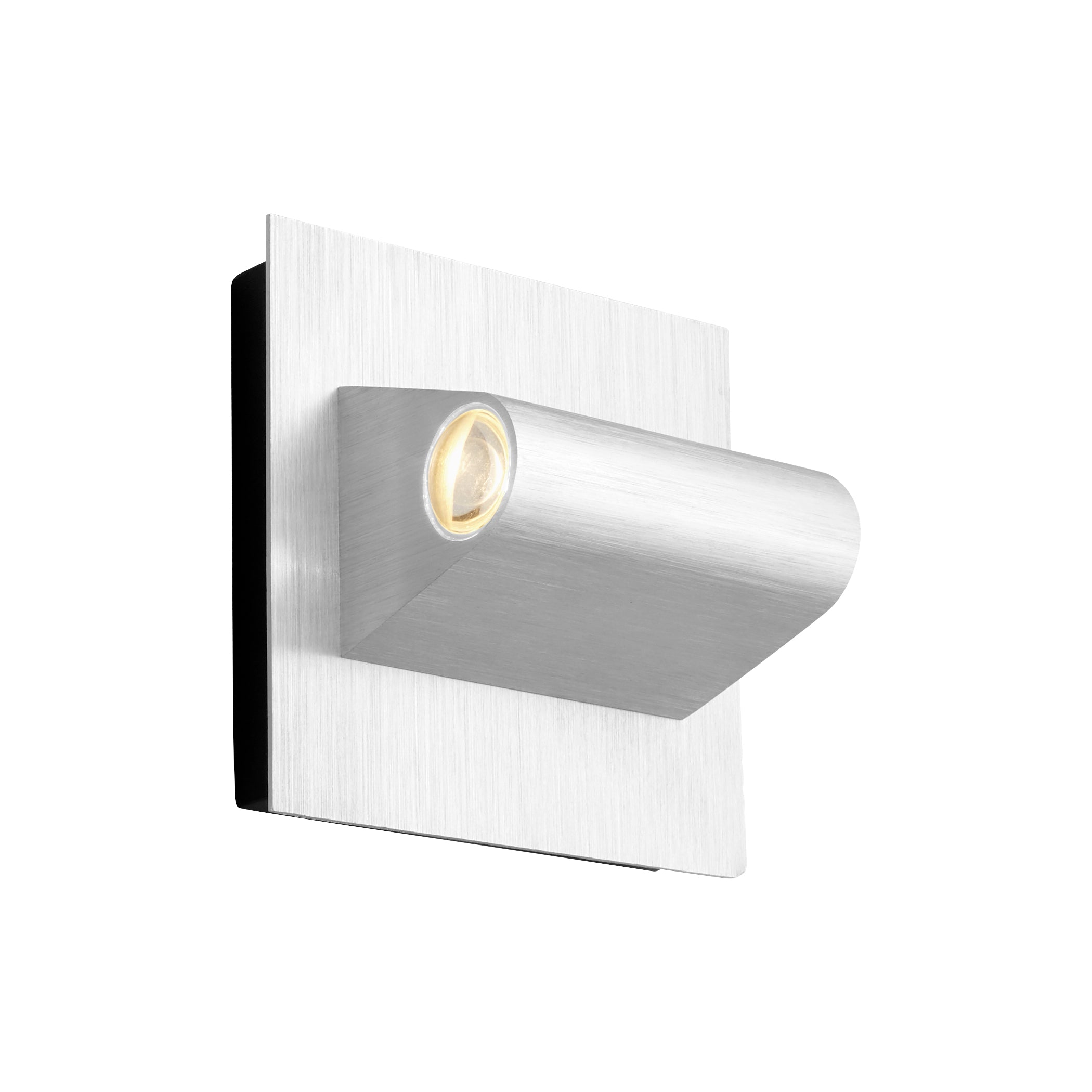 Oxygen Cadet 3 748 16 Outdoor Wall Sconce Light - Brushed Aluminum Finish - Weatherproof Exterior Lighting for Patio, Garden & Entryway
