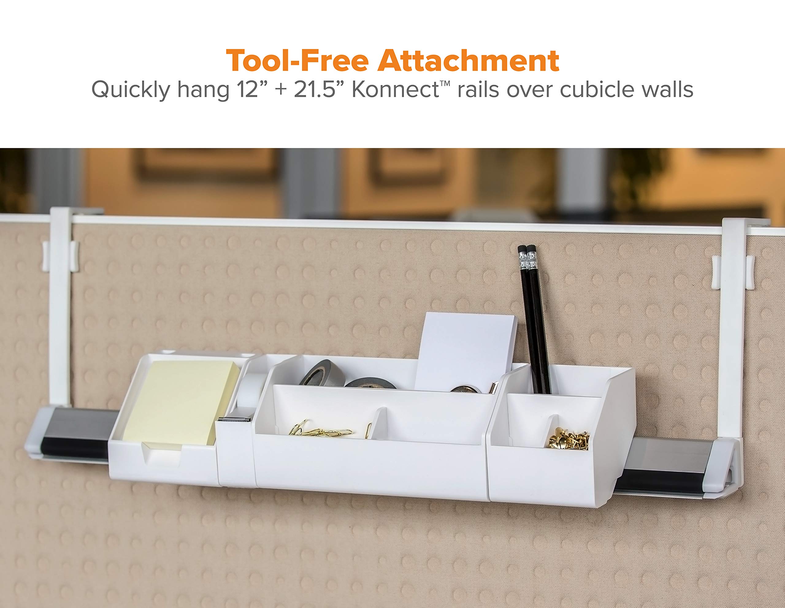 Bostitch Office Konnect Cubicle Hanger Set of 2 - Fits 2-3.5