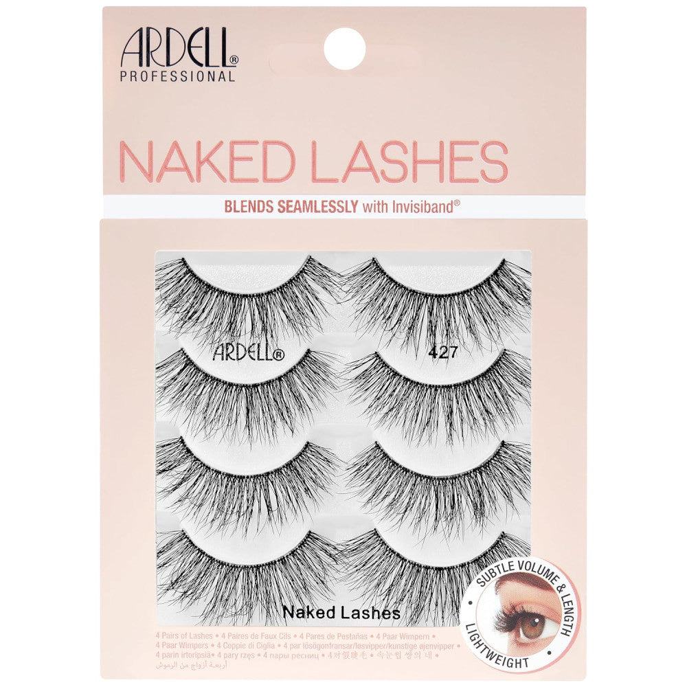 Ardell Naked Lashes #427 - 4 Pack Natural False Eyelashes for Everyday Wear, Date Night & Special Occasions